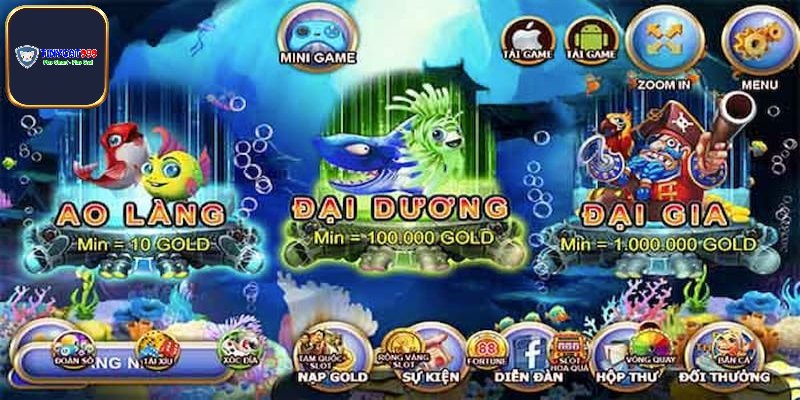 Sảnh bắn cá ăn khách nhiều game hot