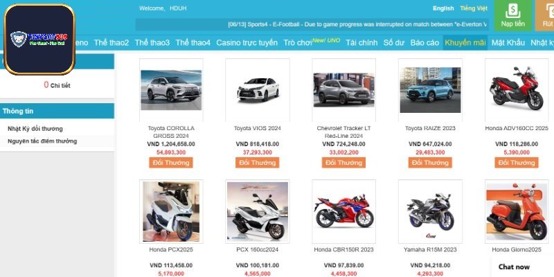 Tích lũy điểm đổi vật phẩm hấp dẫn